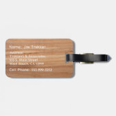 Healthy Trekking Faux Ash Wood Bagagelabel (Achterkant horizontaal)