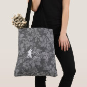 Healthy Trekking Hawaiian Hibiscus Gray Beach Tote Bag (Dichtbij)