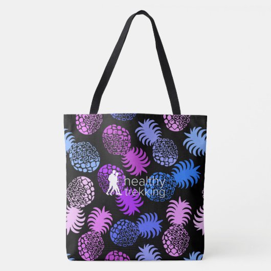 Healthy Trekking Hawaiian Pineapple Beach Tote Bag (Voorkant)