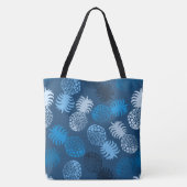Healthy Trekking Hawaiian Pineapple Navy Beach Bag Tote Bag (Achterkant)