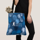 Healthy Trekking Hawaiian Pineapple Navy Beach Bag Tote Bag (Dichtbij)
