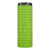 Healthy Trekking Lime Green Travel Thermosbeker (Achterkant)