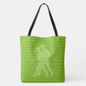 Healthy Trekking Lime Green Wordbeach tas (Achterkant)