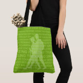 Healthy Trekking Lime Green Wordbeach tas (Dichtbij)