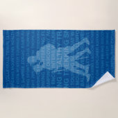 Healthy Trekking Royal Blue Strandlaken (Voorkant)