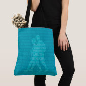 Healthy Trekking Turquoise Wordbek Bag Tote Bag (Dichtbij)
