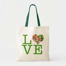 Healthy Vegan Love Bag Tote Bag