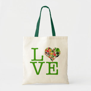 Healthy Vegan Love Bag Tote Bag