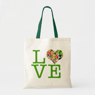 Healthy Vegan Love Bag Tote Bag