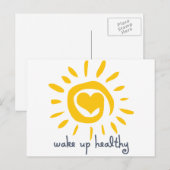 Healthy wakker worden briefkaart (Voorkant / Achterkant)