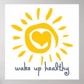Healthy wakker worden poster (Voorkant)
