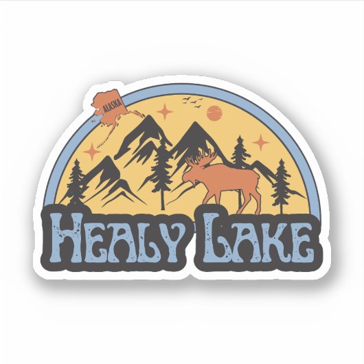 Healy Lake, Alaska Sticker (Voorkant)