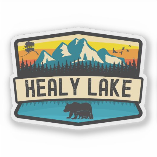 Healy Lake, Alaska Sticker (Voorkant)
