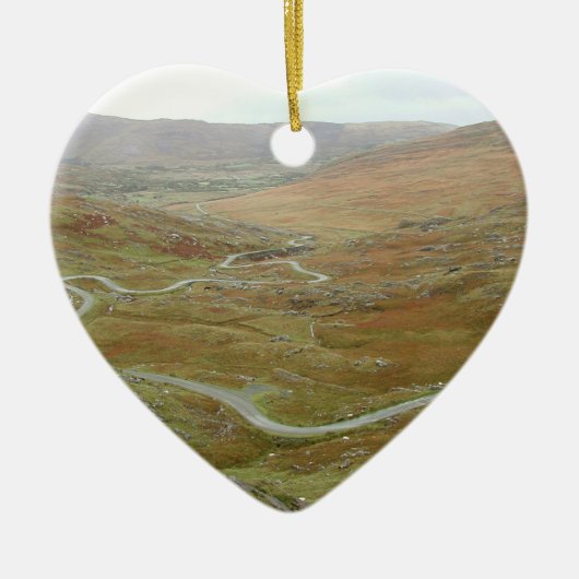 Healy Pass, Beara Peninsula, Ierland. Keramisch Ornament (Voorkant)