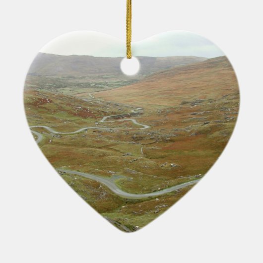 Healy Pass, Beara Peninsula, Ierland. Keramisch Ornament (Achterkant)