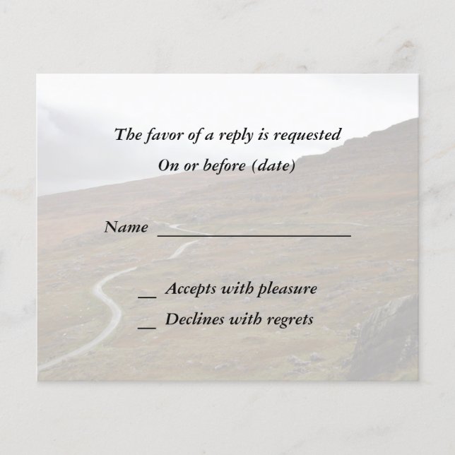 Healy Pass, Winding Road in Ierland. (Voorkant)