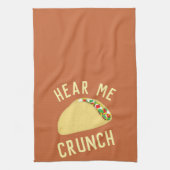 Hear  Me Crunch Taco Theedoek (Verticaal)