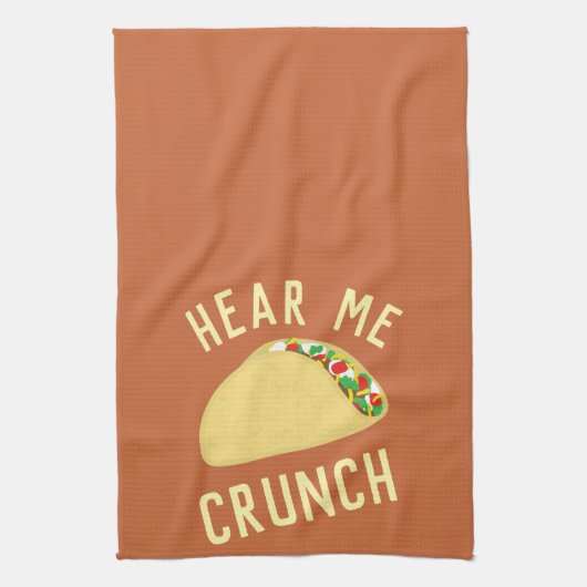 Hear Me Crunch Taco Theedoek (Verticaal)