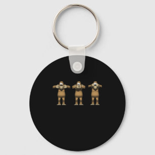 Hear No Evil Apen Sleutelhanger