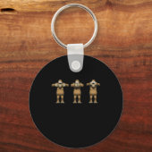 Hear No Evil Apen Sleutelhanger (Voorkant)