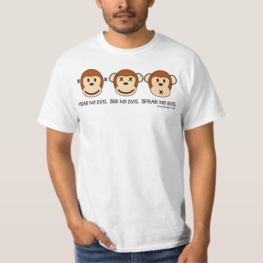 Hear No Evil Monkeys T-shirt (Voorkant)