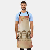 hear, see and speak no evil cute Hedgehogs Schort (Gedragen)