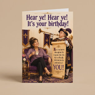 Hear Ye Hear Ye Het Is Je Verjaardag Funny Verjaar Kaart