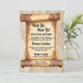 Hear Ye, Hear Ye! Medieval Royal Birthday Kaart (Staand voorkant)