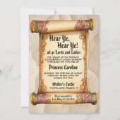 Hear Ye, Hear Ye! Medieval Royal Birthday Kaart (Voorkant)