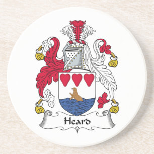 Heard Family Crest Zandsteen Onderzetter