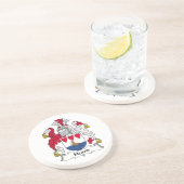 Heard Family Crest Zandsteen Onderzetter (Zijkant)