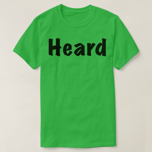 Heard T-shirt (Design voorkant)