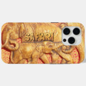 Heard van de Afrikaanse Safari Elephant Family Case-Mate iPhone Case (Achterkant (horizontaal))