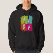 Hearing Aid Deaf Pride ASL hand sign language Gest Hoodie (Voorkant)