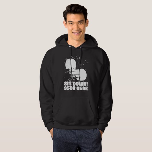 Hearing Aid Deaf Pride ASL hand sign language sit  Hoodie (Voorkant volledig)