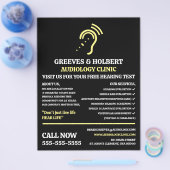 Hearing Aid Design, Audioloog, Audiology Clinic Flyer (Enkel)