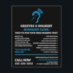Hearing Aid Design, Audioloog, Audiology Clinic Flyer<br><div class="desc">Het ontwerp van de steun van het gehoor,  audioloog,  audiologie klinische Adverteren flyers door de opslag van het Visitekaartje.</div>