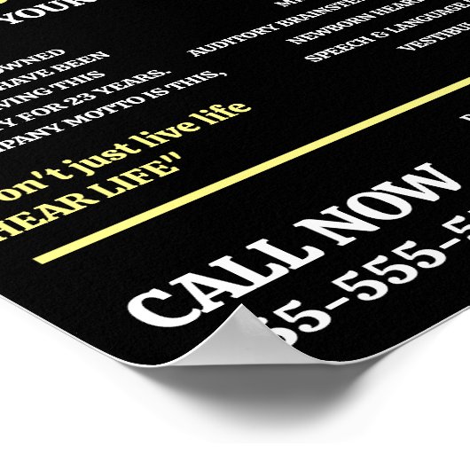 Hearing Aid Design, Audioloog, Audiology Clinic Poster (Hoek)