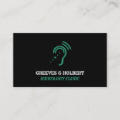 Hearing Aid Design, Audioloog, Audiology Clinic Visitekaartje (Voorkant)