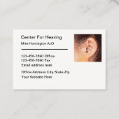 Hearing Aids ENT Appointment Business Cards Visitekaartje (Voorkant)