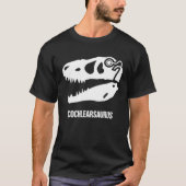 Hearing Loss Awareness  Dinosaur Cochlear Implant T-shirt (Voorkant)