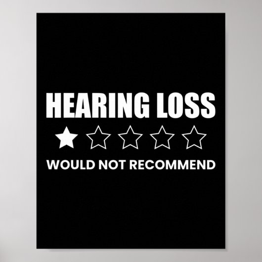 Hearing Loss Would Not Recommend  Poster (Voorkant)