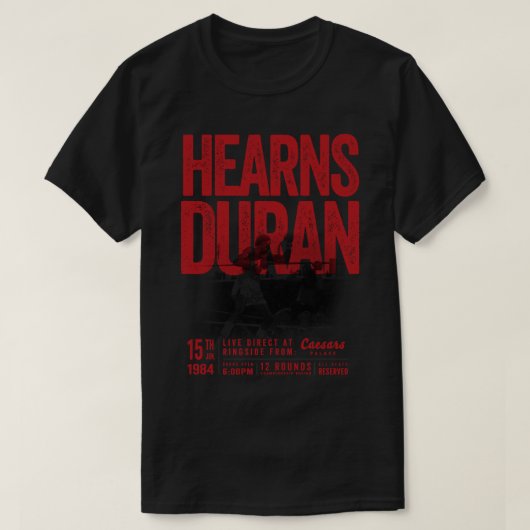 Hearns vs Duran Boxing Shirt (Design voorkant)