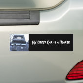 Hearse bumper sticker (Op auto)