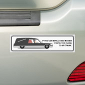 Hearse Bumpersticker (Op auto)