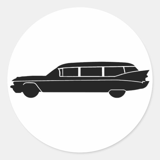 Hearse Ronde Sticker (Voorkant)