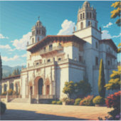 Hearst Castle San Simeon California Central Coast Sticker (Voorkant)