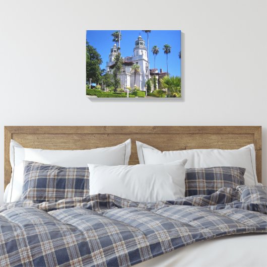 Hearst Castle, San Simeon, Californië Canvas Afdruk (Insitu (Slaapkamer))