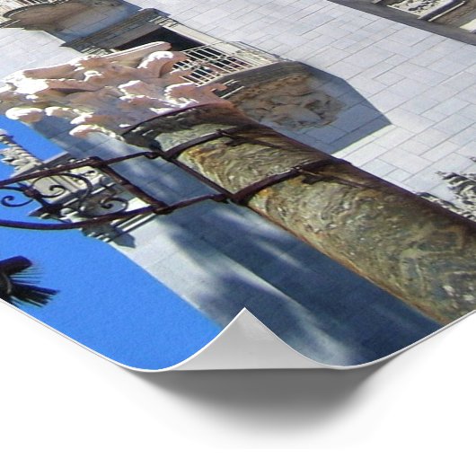 Hearst Castle, San Simeon, Californië Poster (Hoek)