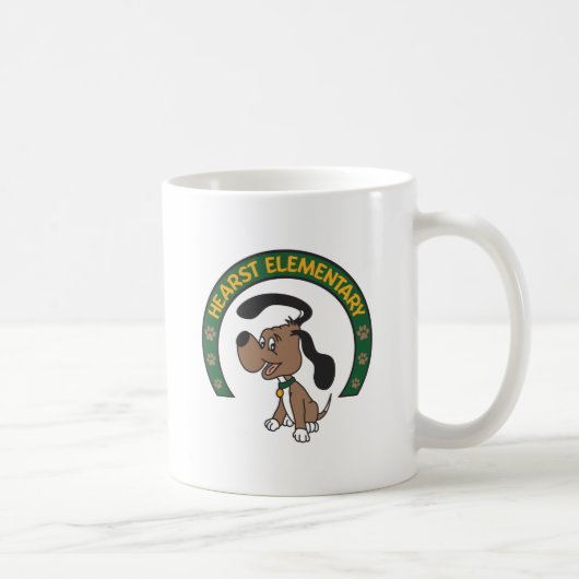 Hearst Elementary Classic Hound Logo Koffiemok (Rechts)